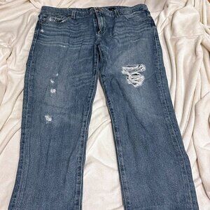 Lucky Brand 221 Original Straight Distressed Jeans – Size 28 Women’s